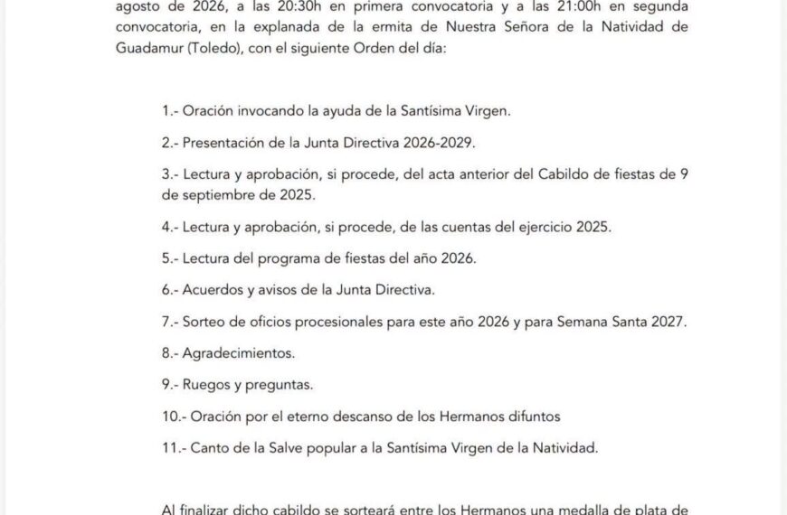 Cabildo 15 de agosto de 2026
